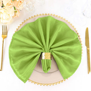 Add Elegance to Your Tablescape with Apple Green Dinner Napkins