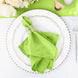 Apple Green Cloth Napkins with Hemmed Edges, Reusable Polyester Dinner Linen Napkins - 17"x17"