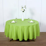 90" Apple Green Polyester Round Tablecloth