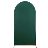 7ft Matte Hunter Emerald Green Spandex Fitted Chiara Backdrop Stand Cover For Round Top Wedding Arch