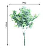 3 Bushes | 14inch Artificial Eucalyptus Branches, Greenery Bouquet Plants