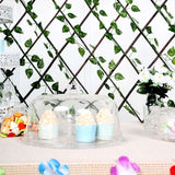 Expandable Wooden Lattice Fence With Artificial Ivy Leaf Trellis Vines, Accordion Backdrop Fencing