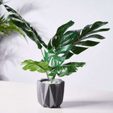 6 Stems | Assorted Green Artificial Silk Tropical Monstera Leaf Plants