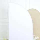 7ft Matte White Spandex Half Moon Chiara Backdrop Stand Cover