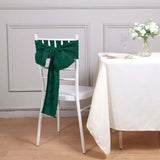 5 Pack | Accordion Crinkle Taffeta Hunter Emerald Green Chair Sashes