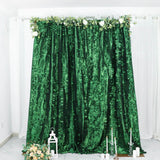 8ftx8ft Green 3D Leaf Petal Taffeta Fabric Event Curtain Drapery