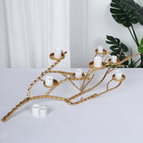 3ft Gold Manzanita Tree Branch Candelabra Metal Twig Branch Candle Holder Stand