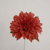 2 Bouquets | 20inch Dusty Rose Artificial Silk Dahlia Flower Spray Bushes