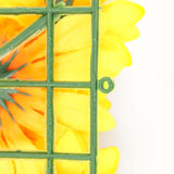 11 Sq ft. | Artificial Sunflower Wall Mat Backdrop, Flower Wall Decor