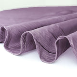 5 Pack | Violet Amethyst Accordion Crinkle Taffeta Dinner Napkins | 20x20Inch