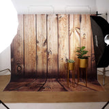 8ftx8ft Rustic Vintage Wood Panels Print Vinyl Photography Backdrop