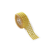 3ft Gold Stick-On Rhinestone Tape, DIY Self Adhesive Diamond Gemstone Stickers#whtbkgd