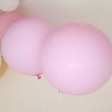 2 Pack | 32inches Large Matte Pastel Pink Helium/Air Premium Latex Balloons