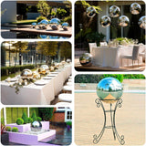 22inch Silver Stainless Steel Shiny Mirror Gazing Ball, Hollow Garden Globe Sphere