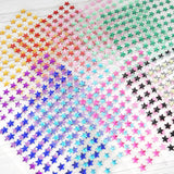 600 Pcs | Hunter Green Star Shape Stick-On Diamond Rhinestone Stickers, DIY Self Adhesive Craft Gems