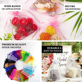 Organza drawstring gift bags in assorted colors for weddings and favors