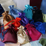 12 Pack | 4x6inch Turquoise Satin Drawstring Wedding Party Favor Gift Bags