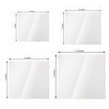 3mm Thick Clear Plexiglass Sheet, DIY Acrylic Sheets Sign Board With Protective Film - Assorted Size