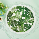 25 Pack | Tropical Palm Leaf Mix 9inch Dinner Paper Plates, Disposable Plates - 300 GSM