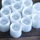 12 Pack | White Flameless Candles LED | Battery Operated Votive Candles