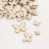 100 Pack Unfinished Wood Butterfly Cutouts, DIY Craft Wood Ornaments