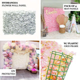 11 Sq ft. | Dusty Rose UV Protected Hydrangea Flower Wall Mat Backdrop