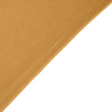 6ft Gold Spandex Stretch Fitted Rectangular Tablecloth