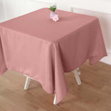 Dusty Rose Polyester Square Tablecloth 54"x54"