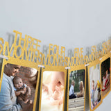 12 Month Milestone 1st Birthday Party Photo Backdrop Hanging Banner, Baby Photo Garland Banner