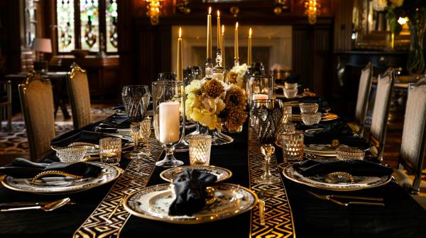 bachelorete party decor- glitz and glam