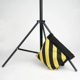 4 Pack | Heavy Duty Black/Yellow Sand Saddle Bag For Backdrop Stands