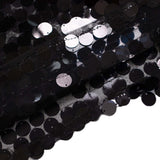 6ft Black Double Sided Big Payette Sequin Chiara Wedding Arch Cover For Half Moon Backdrop Stand