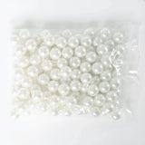 120 Pack | 20mm Glossy White Faux Craft Pearl Beads & Vase Filler