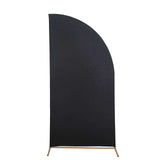 7ft Matte Black Spandex Half Moon Chiara Backdrop Stand Cover