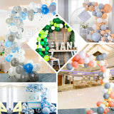 110 Pack | Cream, Gray & Peach DIY Balloon Garland Arch Party Kit