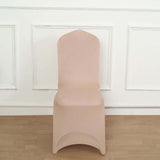 Nude Spandex Stretch Fitted Banquet Slip On Chair Cover - 160 GSM