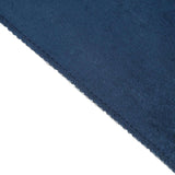 90inch x132inch Navy Blue Seamless Premium Velvet Rectangle Tablecloth, Reusable Linen