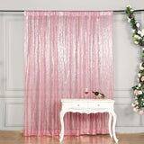 8ftx8ft Pink Sequin Event Background Drape, Photo Backdrop Curtain Panel