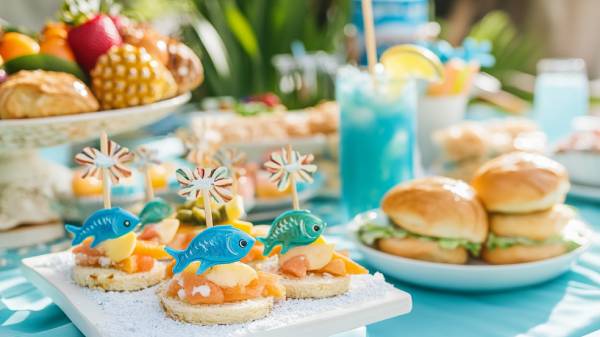 beach birthday- food