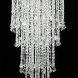 4ft Table Centerpiece in Crystal Beaded Waterfall Chandelier Style