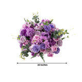 22-Inch Lavender Lilac Silk Flower Grand Centerpiece – Pre-Arranged Artificial Rose