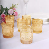 6 Pack Gold Glass Primrose Candle Holders, Votive Tealight Holders