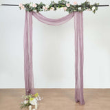 20ft Violet Amethyst Gauze Cheesecloth Fabric Wedding Arch Drapery, Window Scarf Valance, Boho Decor