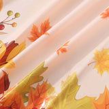 5 Pack Orange Thanksgiving Rectangle Plastic Table Covers, PVC Waterproof Disposable Tablecloths