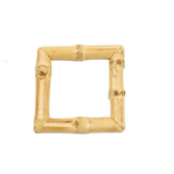 4 Pack | Natural Bamboo Wooden Square Napkin Rings, Rustic Boho Chic Napkin Holders#whtbkgd