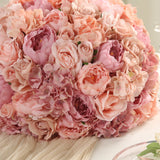 Pre-Arranged Silk Rose Bouquet Floral Arrangement Table Decor