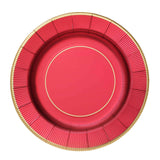 25 Pack | 13inch Burgundy Sunray Heavy Duty Paper Charger Plates, Disposable Serving Trays#whtbkgd