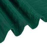 12x108inch Accordion Crinkle Taffeta Table Runner, Elegant Linen Runner - Hunter Emerald Green