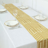 12x108inch Gold Diamond Glitz Sequin Table Runner