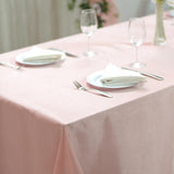 90x132Inch Dusty Rose Satin Seamless Rectangular Tablecloth